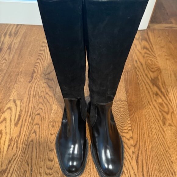 Knee High Suede and Leather boots - Picture 1 of 4